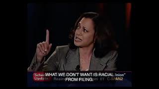 KAMALA HARRIS IN 2006 AT THE STATE OF THE BLACK UNION (SPEAKING FOR THE AFRICAN AMERICAN COMMUNITY)